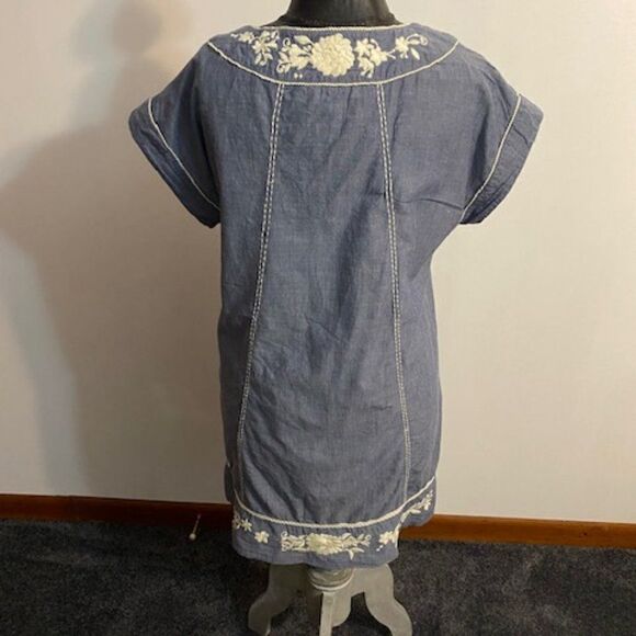 Monsoon Blue embroidery dress, size 10 - Picture 3 of 5